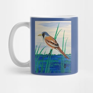 Bearded reedling in the wetlands Mug